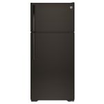 GE® Top-Freezer Refrigerator, 16.6 Cu Ft, Energy Star Rated, ADA, Black